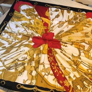 Hermès vintage silk scarf